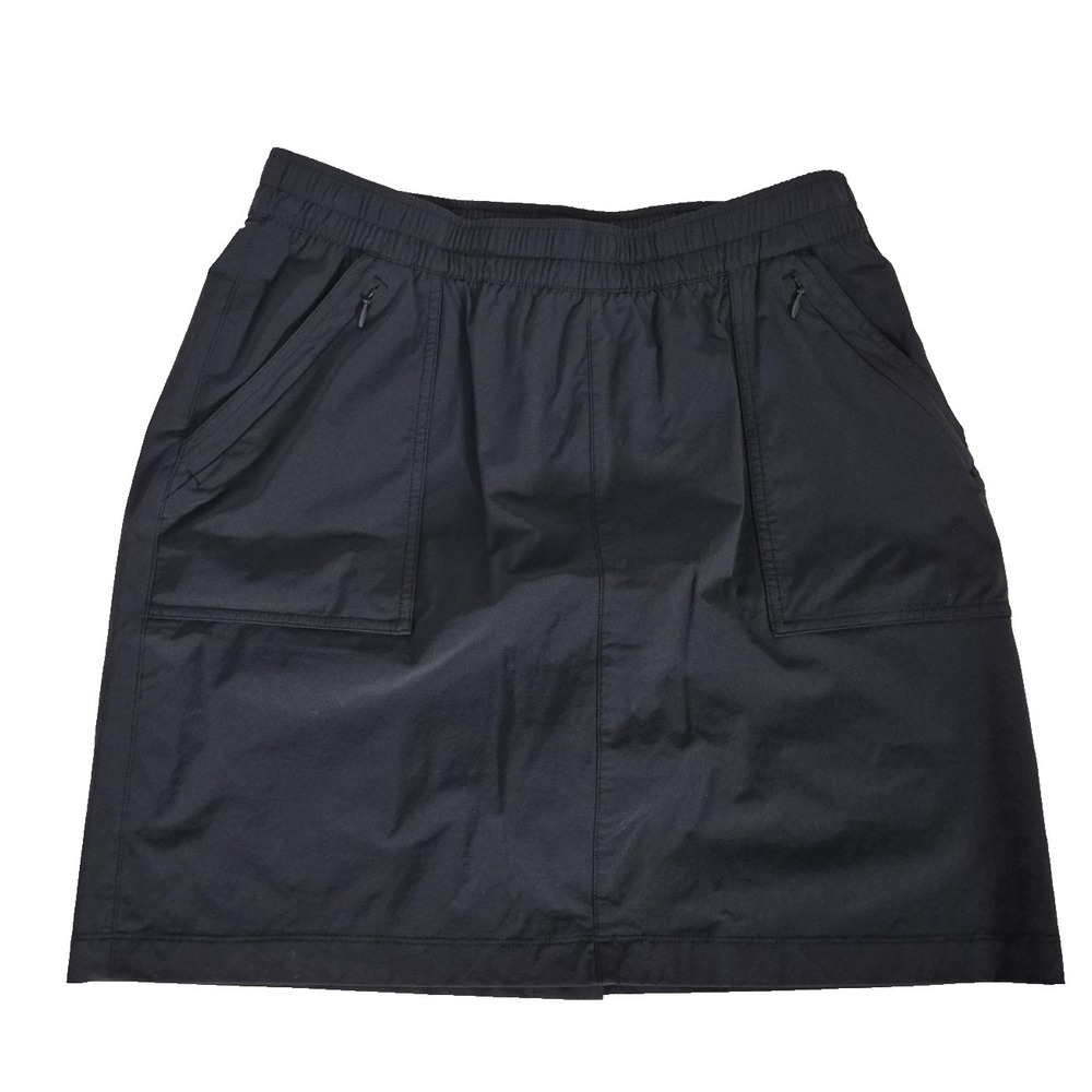 Duluth Trading Co Skort Womens M Black Flex Sidewinder under‎ shorts Lightweight